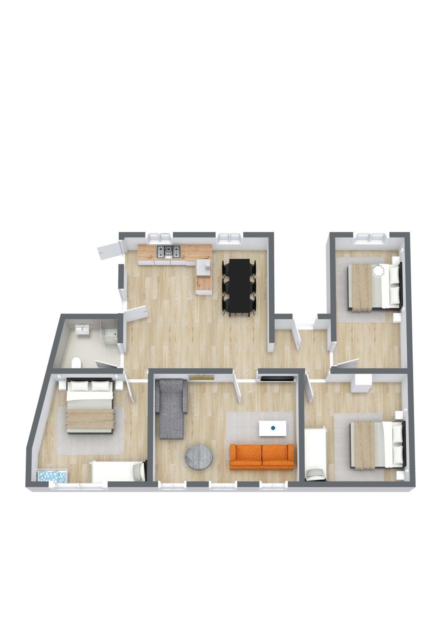 Large Apartment In Central Copenhagen By Tivoli Gardens Oda fotoğraf